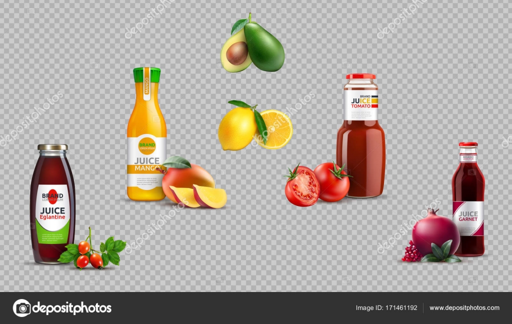 Download Digital Vector Realistic Fruit Juice Glass Bottles Package Mockup Vector Image By C Inagraur Ymail Com Vector Stock 171461192