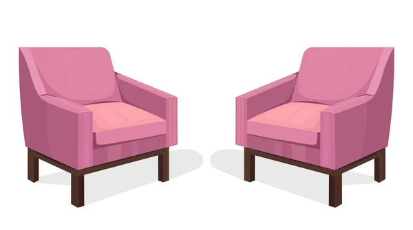 Красочные стулья устанавливают вектор. Современные дизайны коллекций обивок — стоковый вектор