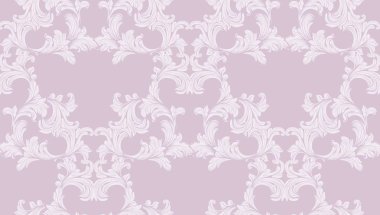 Barok desen arka plan Şam. Düğün, tebrik kartları süsleme Decor, davet için. Vektör çizimler