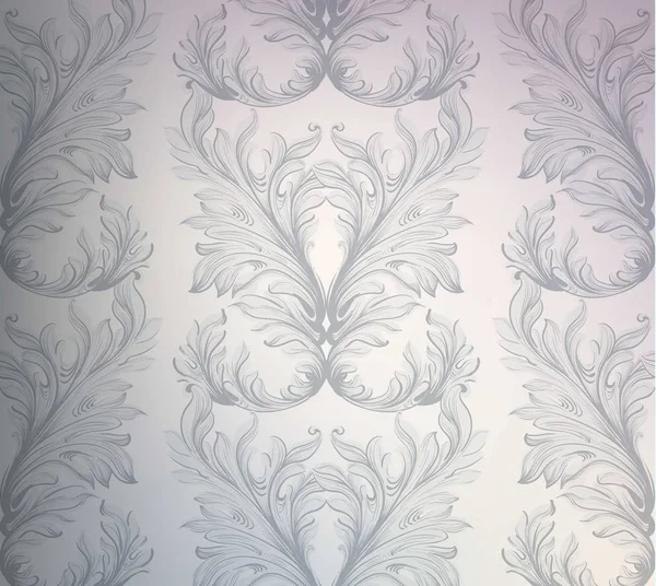 Padrão barroco fundo. Decoração de ornamento para convite, casamento, cartões de saudação. Ilustrações vetoriais — Vetor de Stock