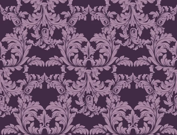 Décor d'ornement baroque vectoriel de luxe. Décor baroque textures de fond — Image vectorielle