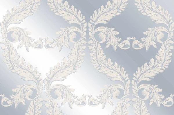 Padrão barroco fundo brilhante Vector. Decoração ornamento vintage texturas — Vetor de Stock