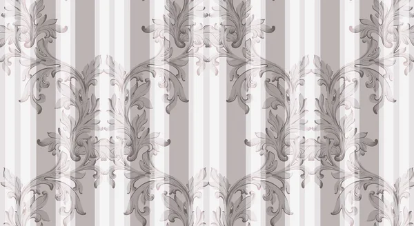 Patrón barroco fondo brillante Vector. Texturas de decoración de adornos vintage — Vector de stock