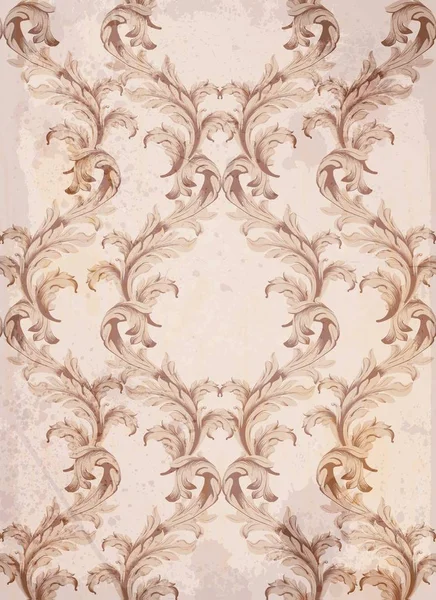 Modèle baroque fond vectoriel. Textures décoratives vintage — Image vectorielle