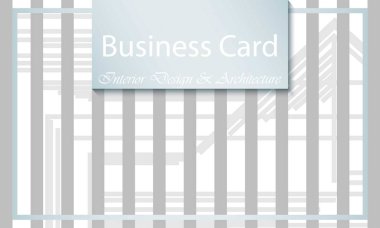 Kartvizit iç tasarım ve mimarisi. Modern arka