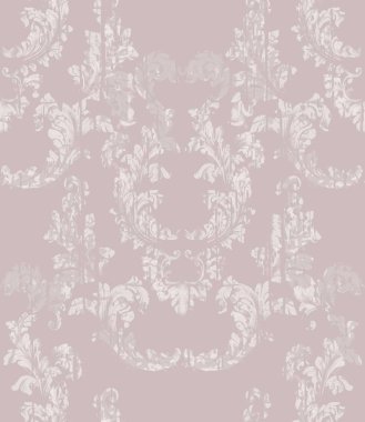 Barok Şam desen vektör. Kraliyet kumaş arka plan. Lüks doku dekorlar