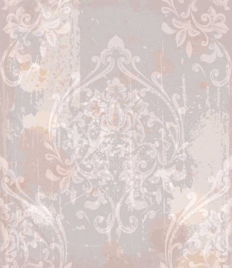Damask deseni Antik Dekor vektör çizimler