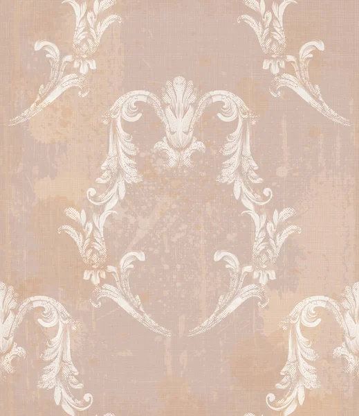 Damasco padrão ornamento antigo Ilustração vetorial. Decorações de design de textura — Vetor de Stock