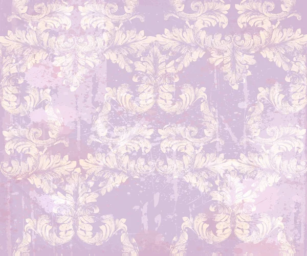 Vintage motif Damas ornement antique Illustration vectorielle. Décors de conception de texture — Image vectorielle