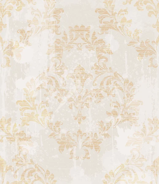 Modello barocco sfondo vintage vettoriale. Design della texture ornamentale. Decorazioni tessili originali — Vettoriale Stock