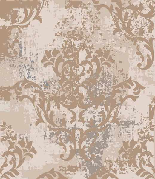 Імператорського шаблоном бароко vintage фон вектор. Прикрашені текстури розкішний дизайн. Королівський текстильного декору — стоковий вектор