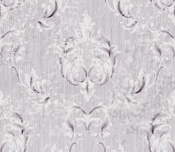 Barokní vzor vintage pozadí vektor. Zdobené textury luxusní design. Královské textilní dekory — Stockový vektor