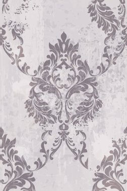 Rokoko desen vektör arka plan. Süslü doku lüks tasarımı. Vintage Royal Tekstil dekorlar