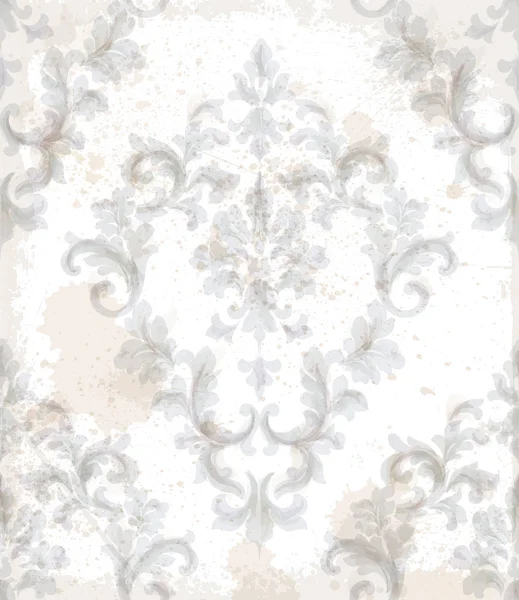 Patrón barroco imperial fondo Vector. Textura adornada de diseño de lujo. Decoración textil Vintage Royal — Archivo Imágenes Vectoriales