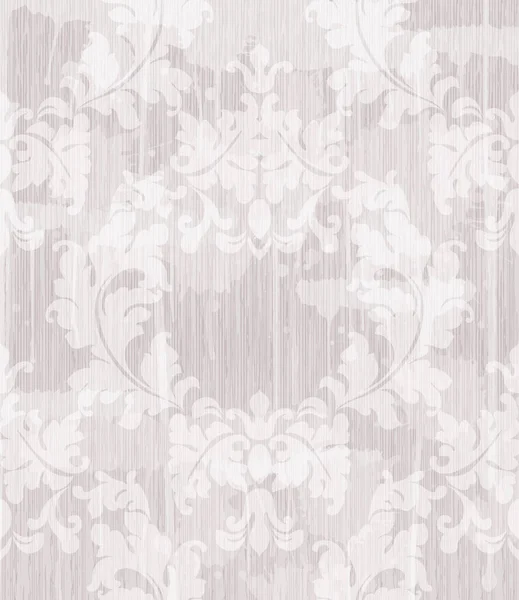 Vintage barroco patrón de fondo Vector. Textura adornada diseños de lujo. Decoración textil real — Vector de stock