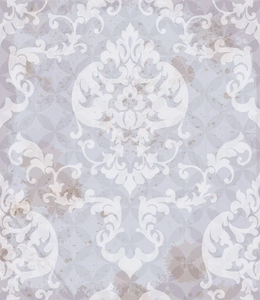 Vintage baroque motif fond vectoriel. Texture ornementée designs de luxe. Décor textile royal — Image vectorielle