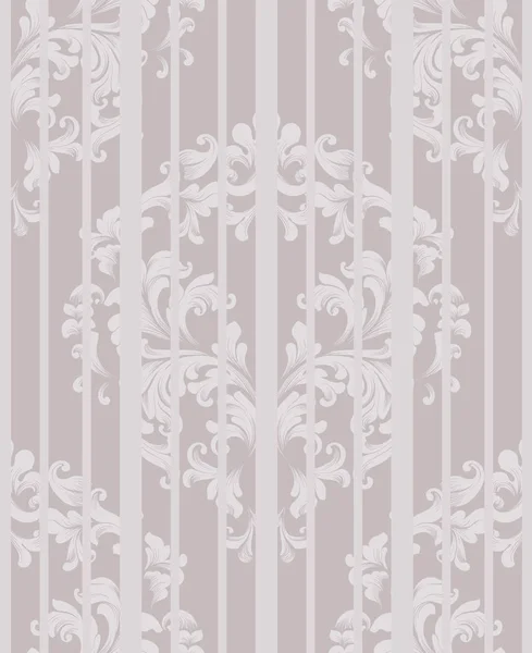 Vintage Damask Seamless pattern Vector. Luxury ornament elegant structure retro theme decors — Stock Vector