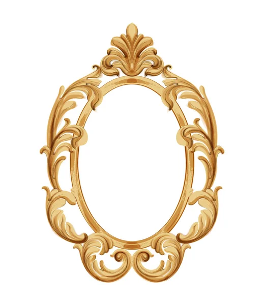 Louis Xvi stijl stoel met gouden neoklassieke ornamenten — Stockvector