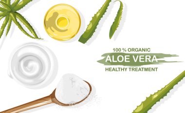 Organik aloe vera tedavi bileşimi