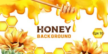 Yukarıdan damlayan suluboya bal