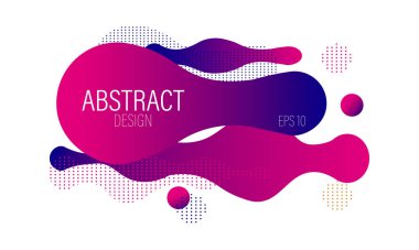 Fluid dynamic bubble design with colorful pink waves