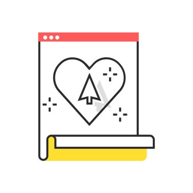 Tatlılar simge, kullanıcı deneyimi kavramı