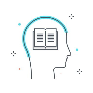 Renk hat illüstrasyon kavramı illüstrasyon, öğrenme, simgesi