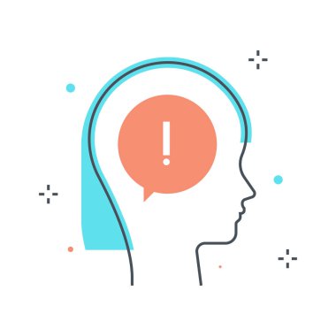 Renk satır, deneyim illüstrasyon kavramı illüstrasyon, simgesi