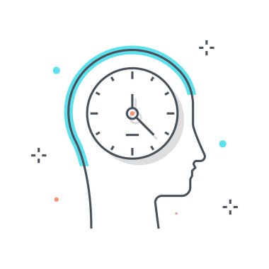 Renkli, ölü hat illüstrasyon kavramı illüstrasyon, simgesi