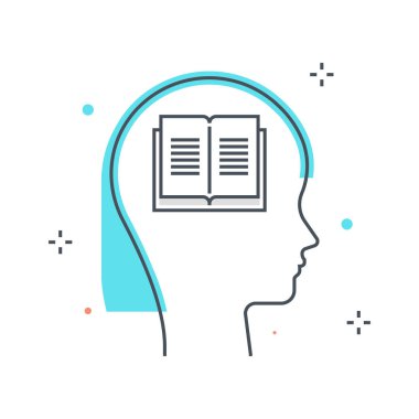 Renk hat illüstrasyon kavramı illüstrasyon, öğrenme, simgesi