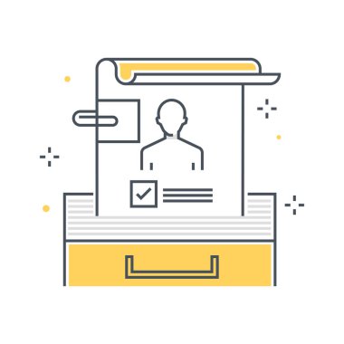 Renkli, çalışan bilgi illüstrasyon, simgesi