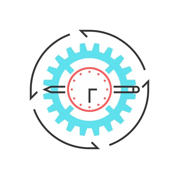 Farbe Box Symbol, Projektentwicklung Konzept Abbildung, Symbol — Stockvektor