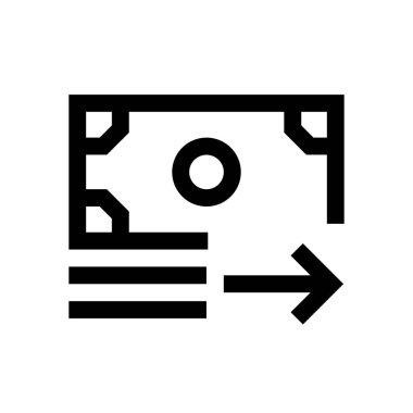 Kağıt para mini satırı simgesi