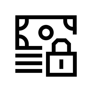 Kağıt para mini satırı simgesi