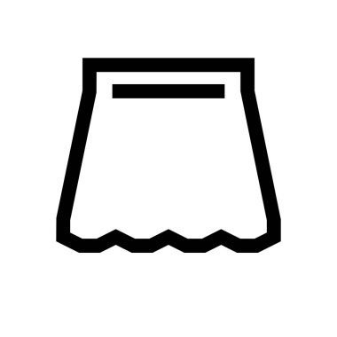 Elbise mini çizgi, simgesi