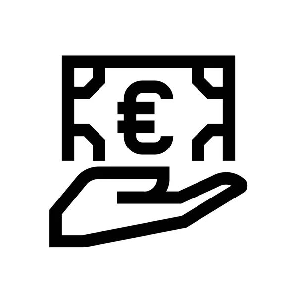 Euro mini satırı simgesi — Stok Vektör