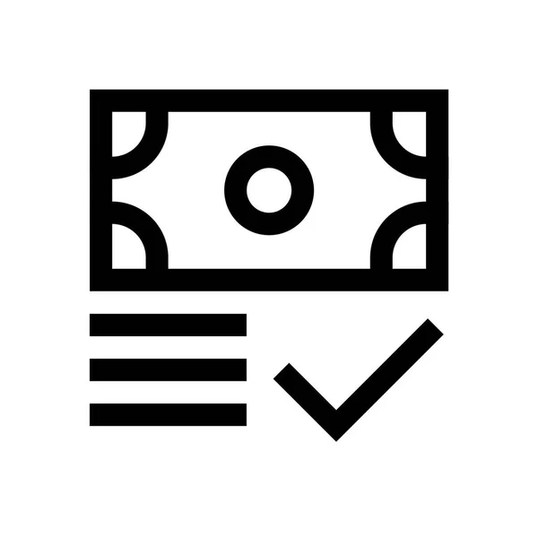Pappers-pengar mini ikon — Stock vektor