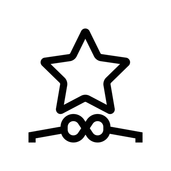 Star, service premium mini ligne, icône — Image vectorielle