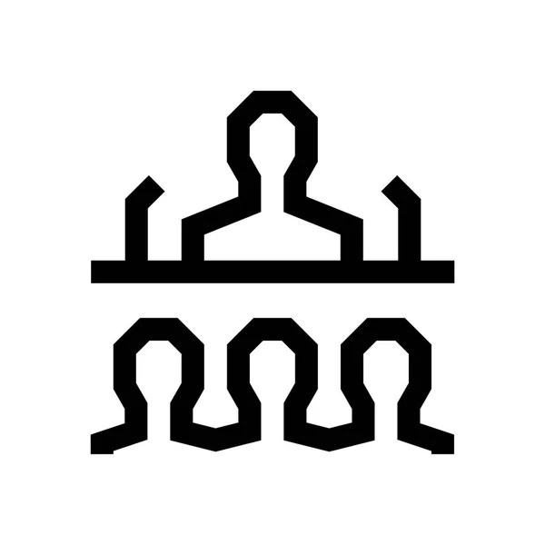 Présentation mini ligne, icône — Image vectorielle