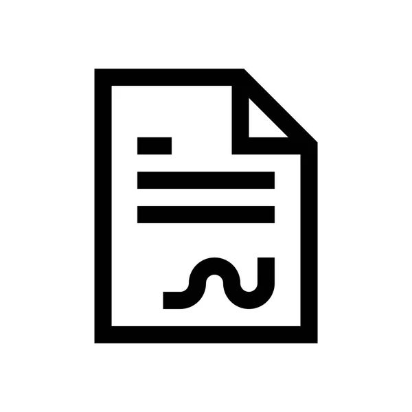 Dokument prawny mini line, ikona — Wektor stockowy
