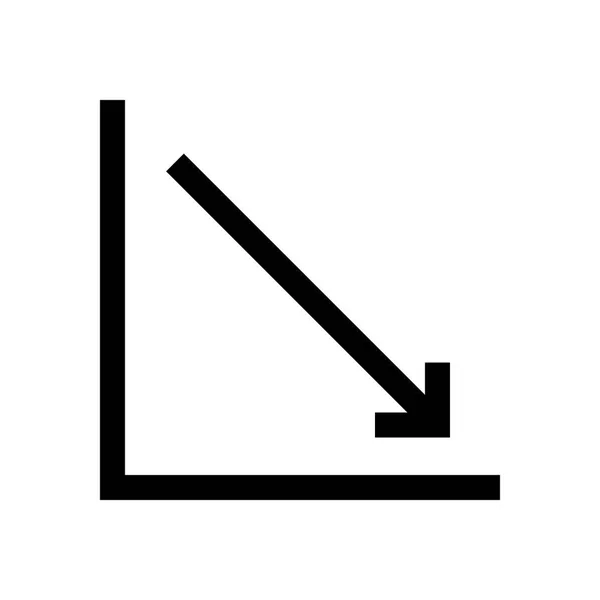 Diagramm, grafische Minilinie — Stockvektor
