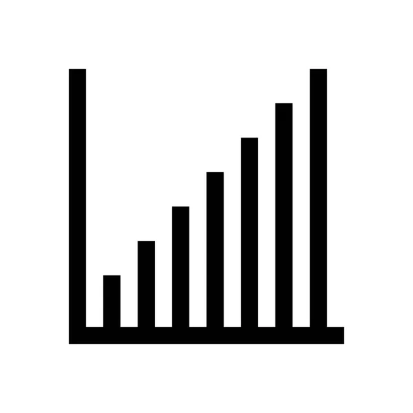 Gráfico, gráfica mini línea — Vector de stock