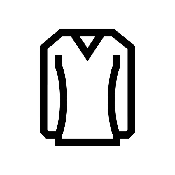 Blusa mini línea icono — Vector de stock