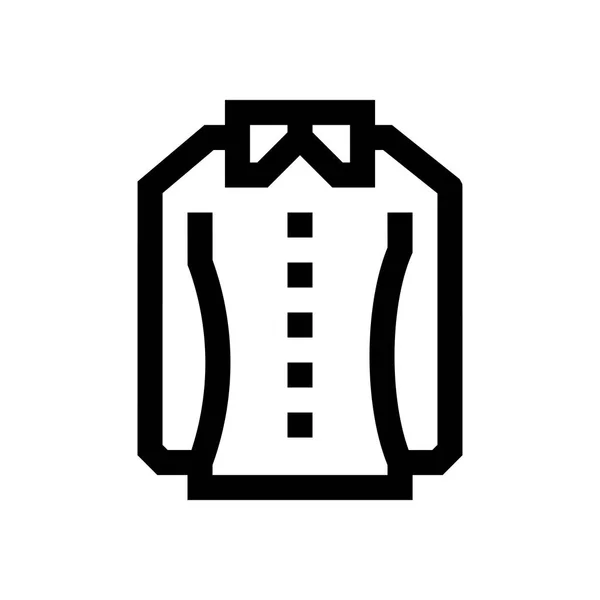 Blusa mini línea icono — Vector de stock