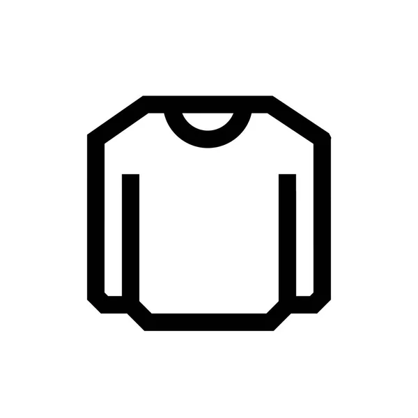 Blusa mini línea icono — Vector de stock
