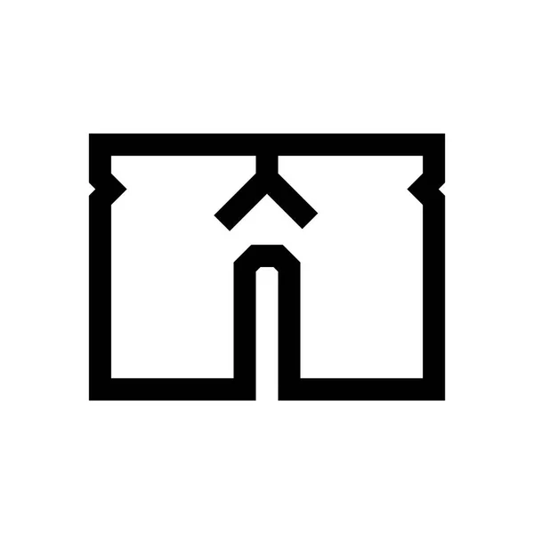 Mini icône de ligne pantalon — Image vectorielle