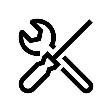 Ayarları, onarım mini çizgi, simgesi