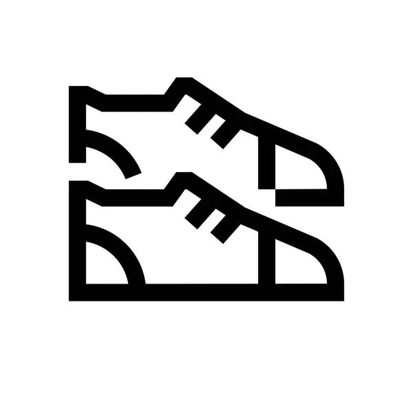 Schoenen mini lijn pictogram — Stockvector