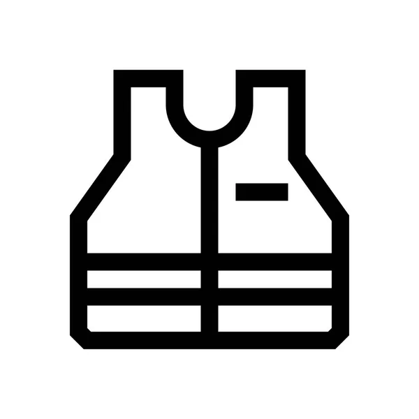 Chaleco salvavidas mini línea, icono — Vector de stock