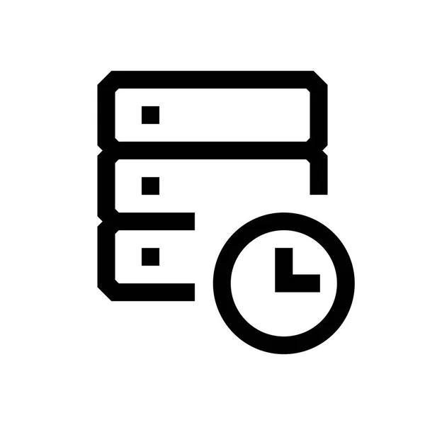 Base de datos mini línea icono — Archivo Imágenes Vectoriales